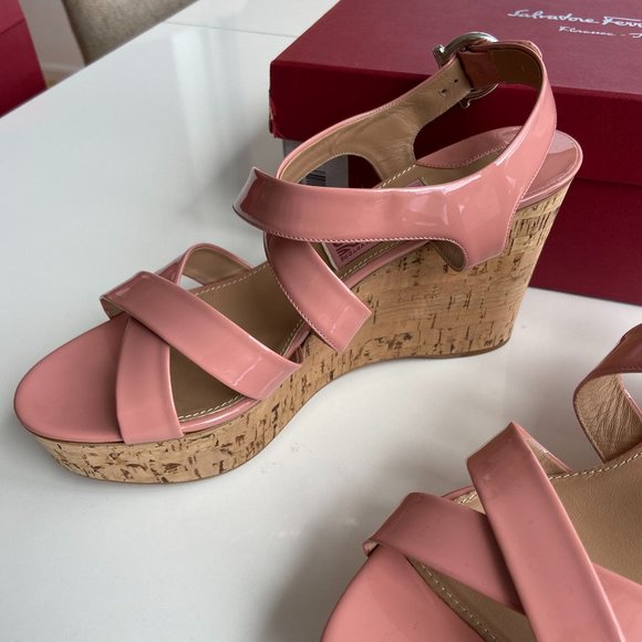 Salvatore Ferragamo Women Persy Wedges mu628 - Picture 2 of 7